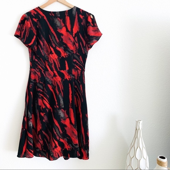 H BY HALTSON MULTICOLOR MID-LENGTH CASUAL DRESS SIZE XS - Picture 3 of 9